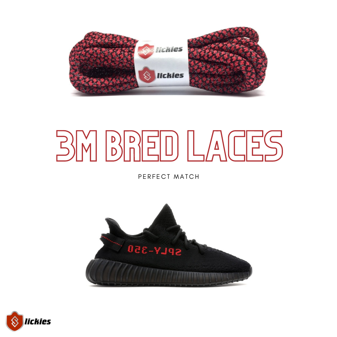 Yeezy 2024 bred laces