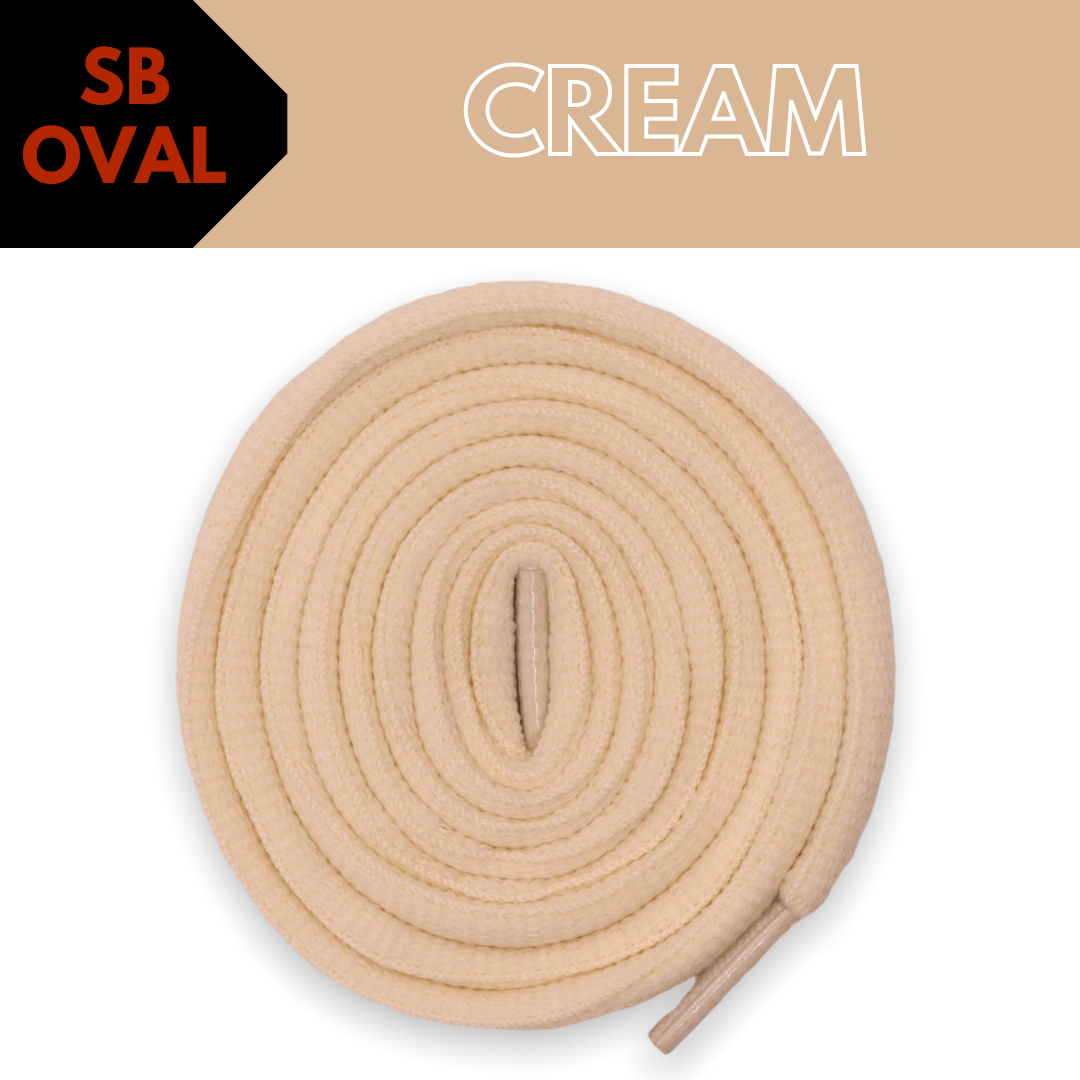 Cream hot sale oval laces