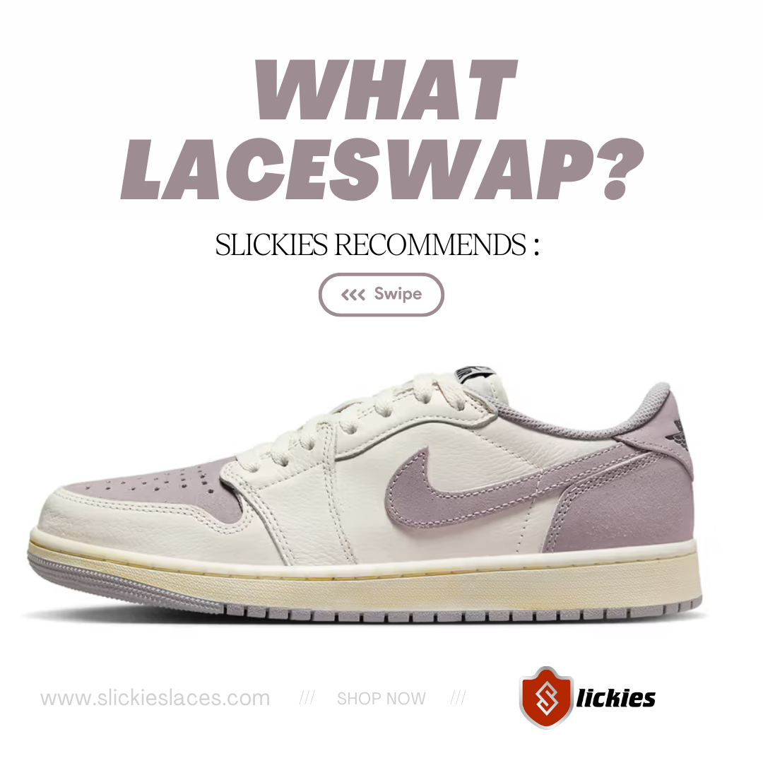 Jordan 1 Laces Basics Flat Thin - Natural Grey Laces – Slickies