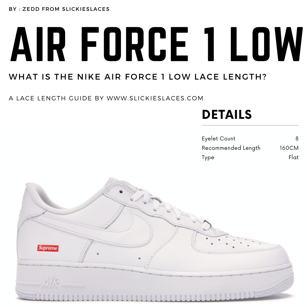 White Airforce 1 Replacement Laces