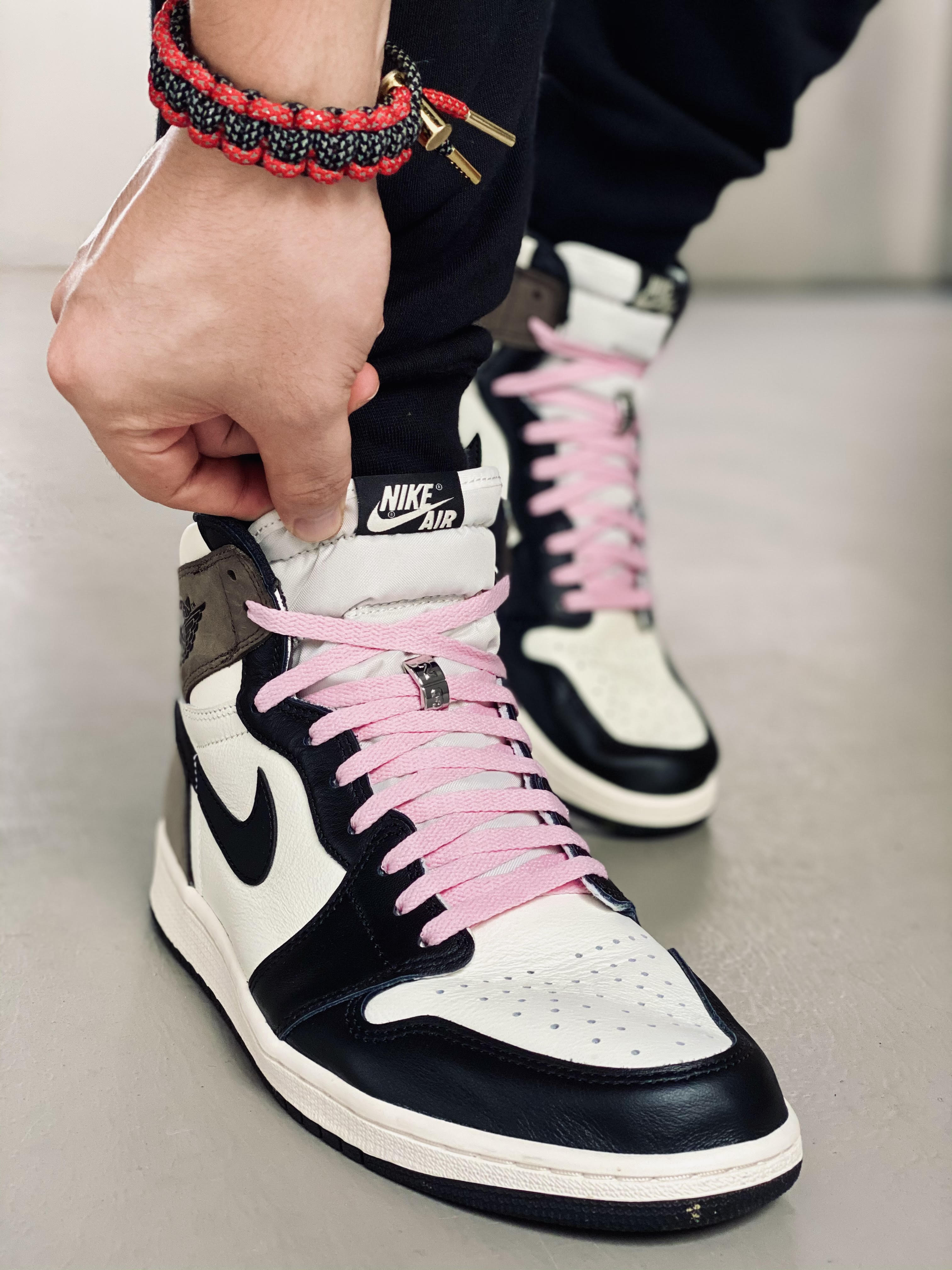 Travis Scott Pink Laces Why you should buy from us Slickieslaces