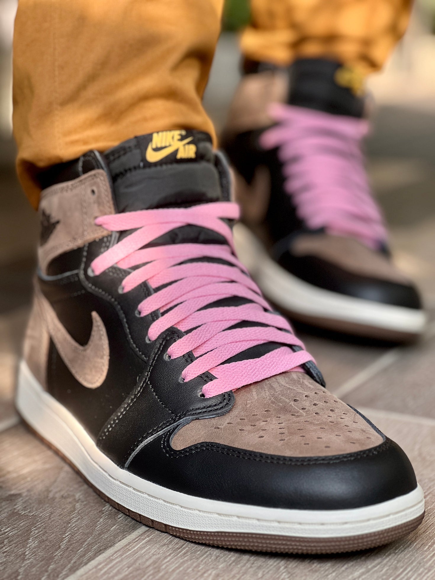 Jordan 1 Laces Basics Flat Thin - Pastel Pink Laces for Travis Scott C ...