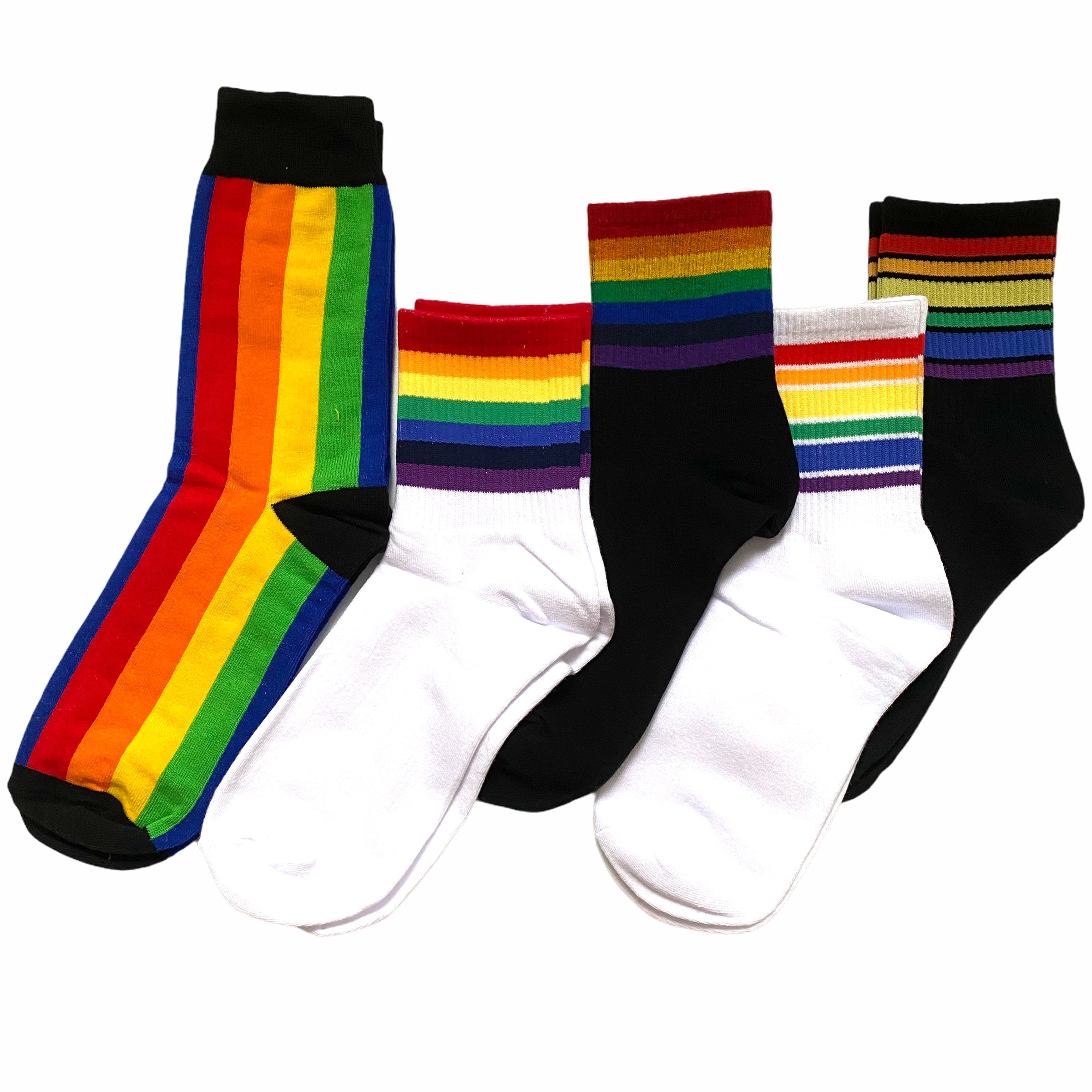 Rainbow Striped Socks